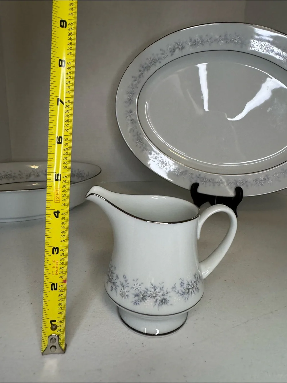 Noritake Marywood 2181 Oval Serving Bowl & Platter, Sugar & Creamer & S&P